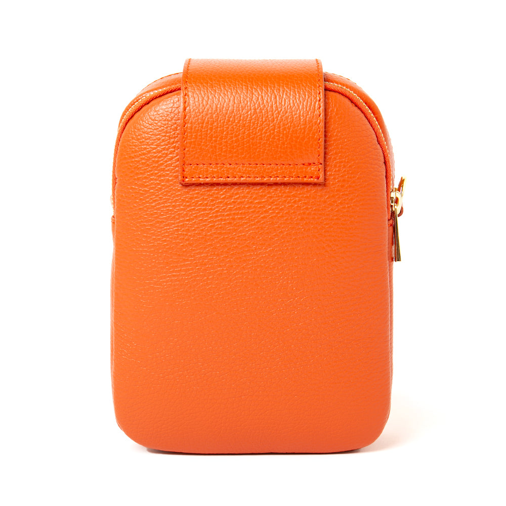 Saffron Leather & Suede Cross Body Handbag